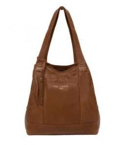 Pure Luxuries London Highbury Leather Handbag Chocolate Brown -Pure Luxuries shop unnamed file 1058