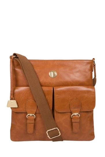 Pure Luxuries London Azalea Leather Cross-Body Bag Dark Brown 10 Pure Luxuries London Azalea Leather Cross-Body Bag Dark Brown - Image 8