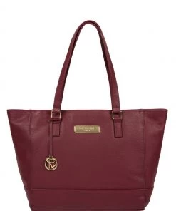 Pure Luxuries London Sophie Leather Tote Bag Navy