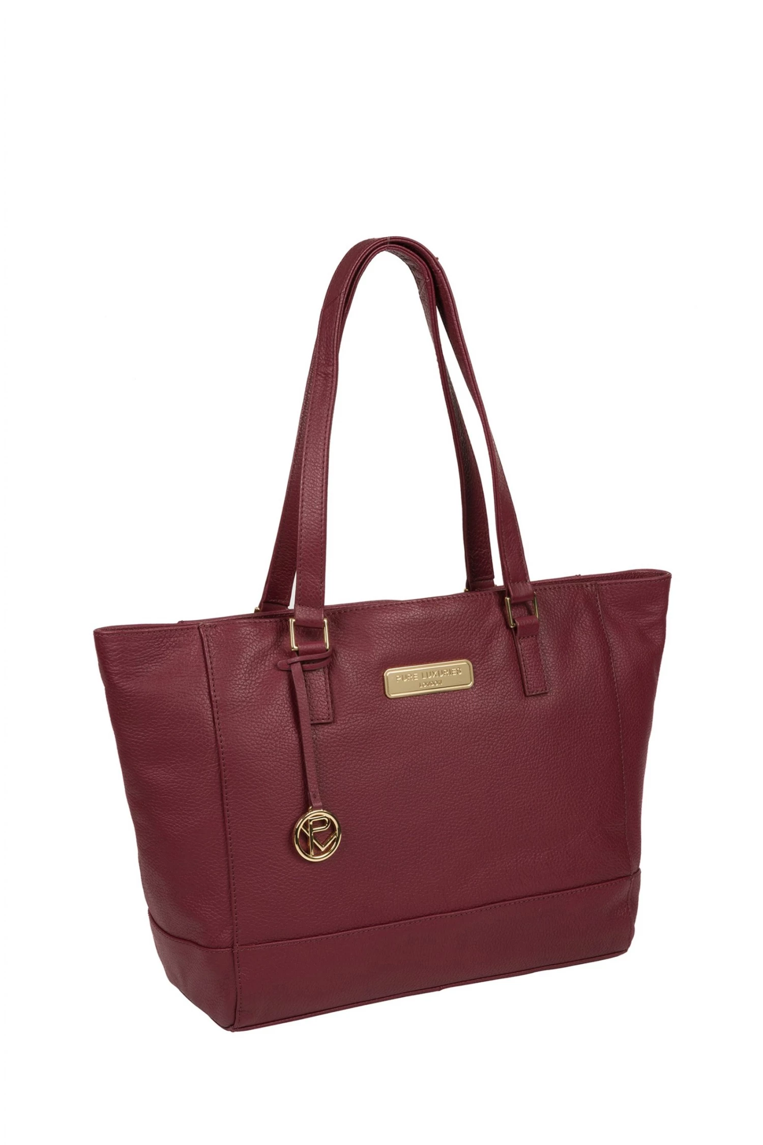 Pure Luxuries London Sophie Leather Tote Bag Navy 6 Pure Luxuries London Sophie Leather Tote Bag Navy - Image 4