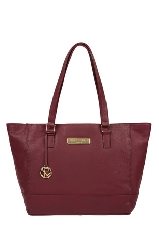 Pure Luxuries London Sophie Leather Tote Bag Navy 8 Pure Luxuries London Sophie Leather Tote Bag Navy - Image 6