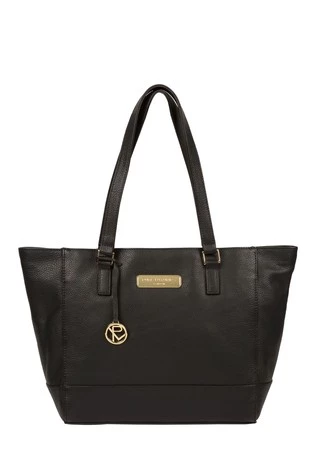 Pure Luxuries London Sophie Leather Tote Bag Navy 9 Pure Luxuries London Sophie Leather Tote Bag Navy - Image 7