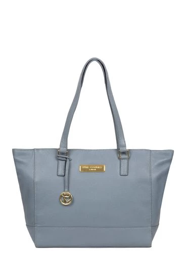 Pure Luxuries London Sophie Leather Tote Bag Navy 11 Pure Luxuries London Sophie Leather Tote Bag Navy - Image 9