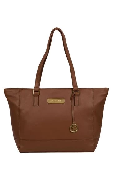 Pure Luxuries London Sophie Leather Tote Bag Navy 12 Pure Luxuries London Sophie Leather Tote Bag Navy - Image 10