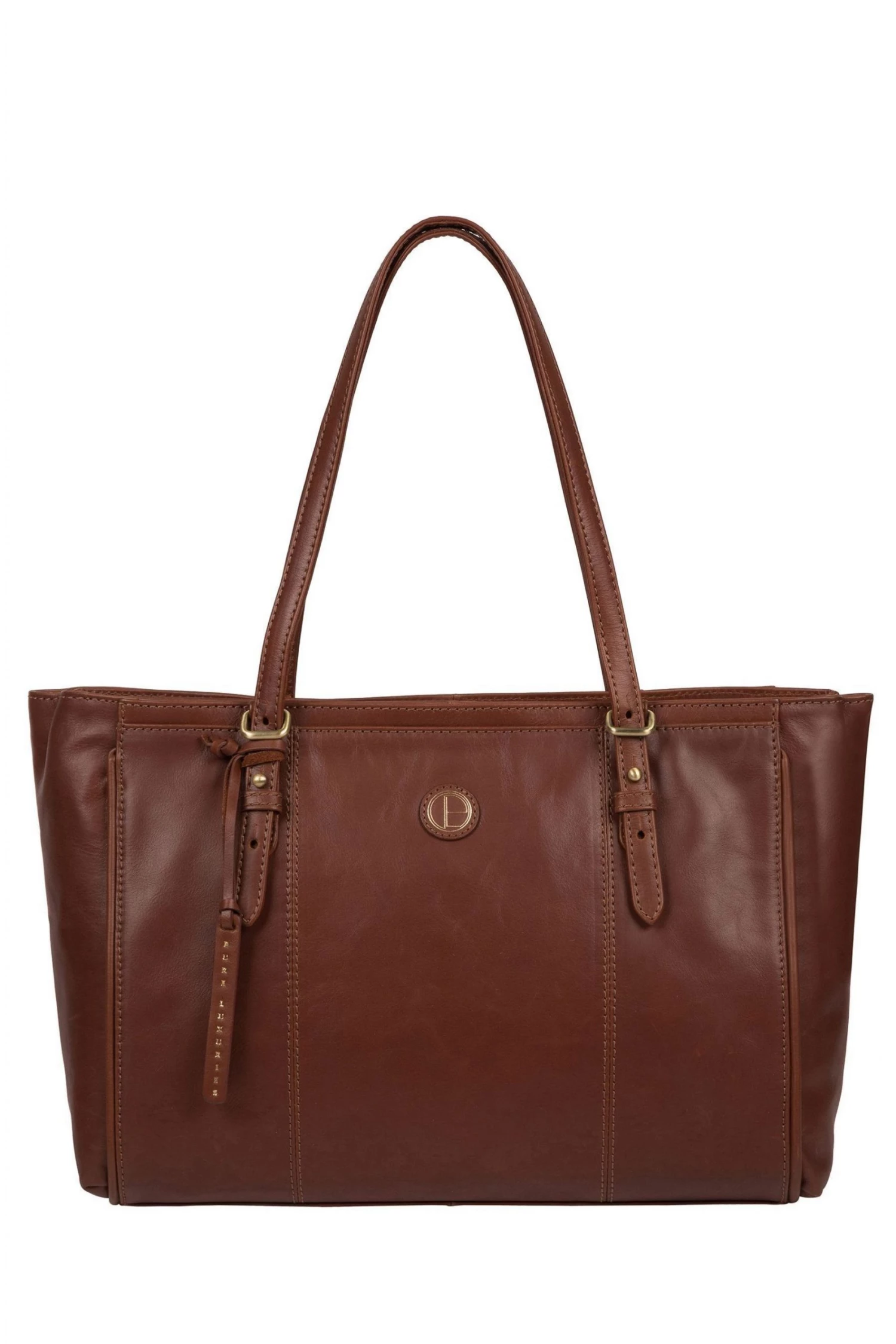 Pure Luxuries London Wollerton Leather Tote Bag Vintage Dark Tan 3 Pure Luxuries London Wollerton Leather Tote Bag Vintage Dark Tan