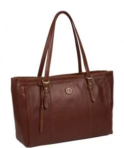 Pure Luxuries London Wollerton Leather Tote Bag Vintage Dark Tan 16 Pure Luxuries London Wollerton Leather Tote Bag Vintage Dark Tan -Pure Luxuries shop unnamed file 1102 scaled