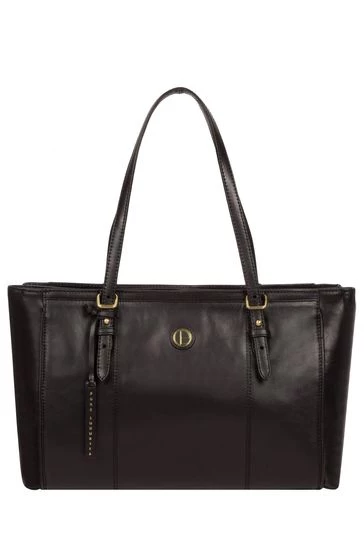 Pure Luxuries London Wollerton Leather Tote Bag Vintage Dark Tan 11 Pure Luxuries London Wollerton Leather Tote Bag Vintage Dark Tan - Image 9