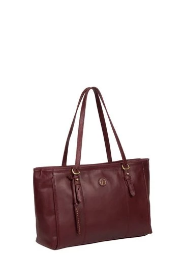 Pure Luxuries London Wollerton Leather Tote Bag Vintage Dark Tan 13 Pure Luxuries London Wollerton Leather Tote Bag Vintage Dark Tan - Image 11