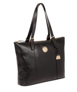 Pure Luxuries London Aster Leather Tote Bag Dusky Blue -Pure Luxuries shop unnamed file 1115 scaled