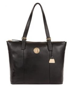 Pure Luxuries London Aster Leather Tote Bag Dusky Blue -Pure Luxuries shop unnamed file 1117