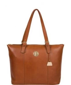 Pure Luxuries London Aster Leather Tote Bag Dusky Blue -Pure Luxuries shop unnamed file 1119