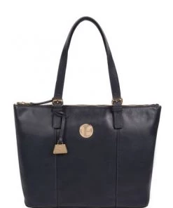 Pure Luxuries London Aster Leather Tote Bag Dusky Blue -Pure Luxuries shop unnamed file 1122