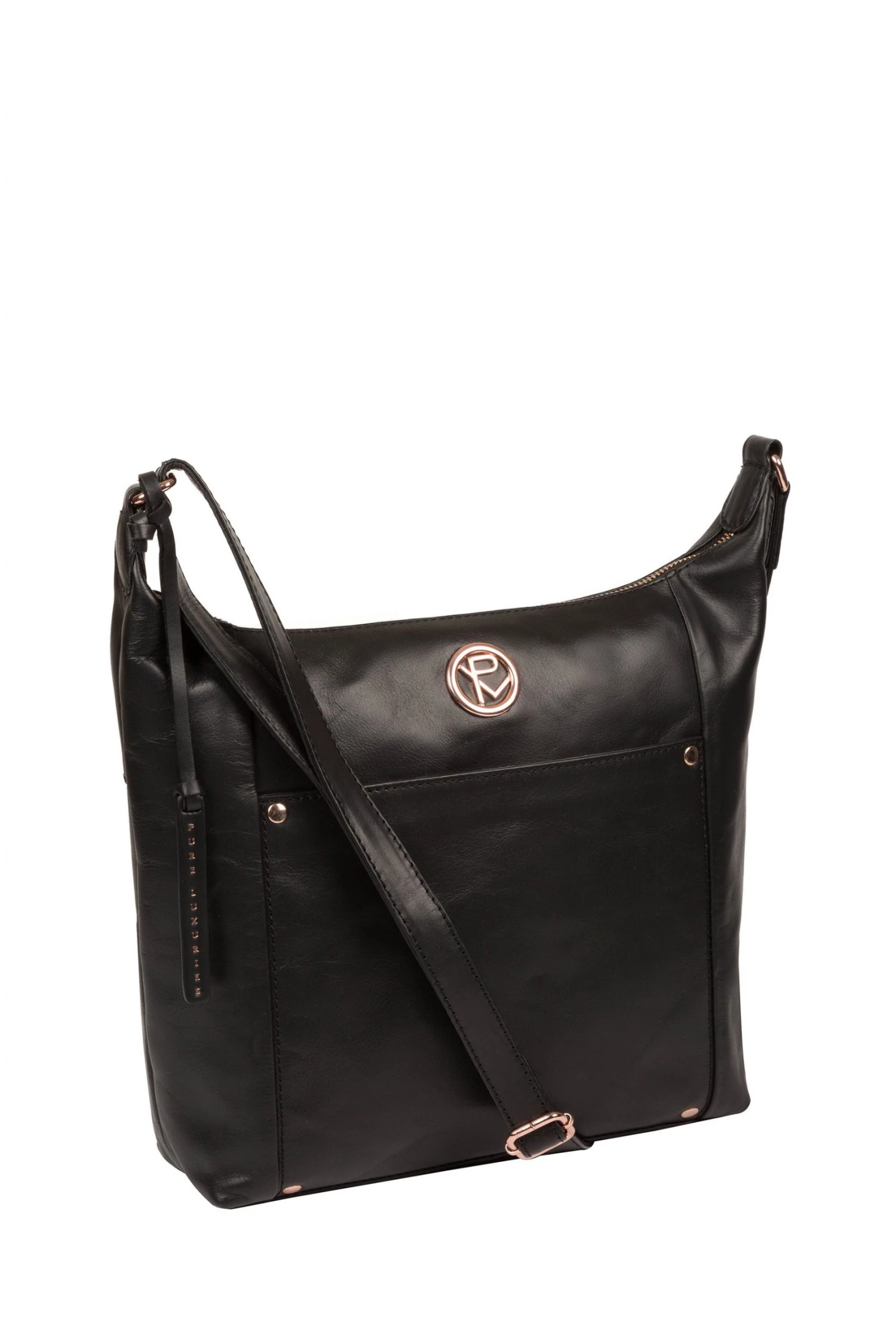 Pure Luxuries London Miro Leather Shoulder Bag Grey 4 Pure Luxuries London Miro Leather Shoulder Bag Grey - Image 2