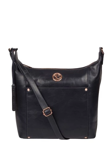 Pure Luxuries London Miro Leather Shoulder Bag Grey 10 Pure Luxuries London Miro Leather Shoulder Bag Grey - Image 8