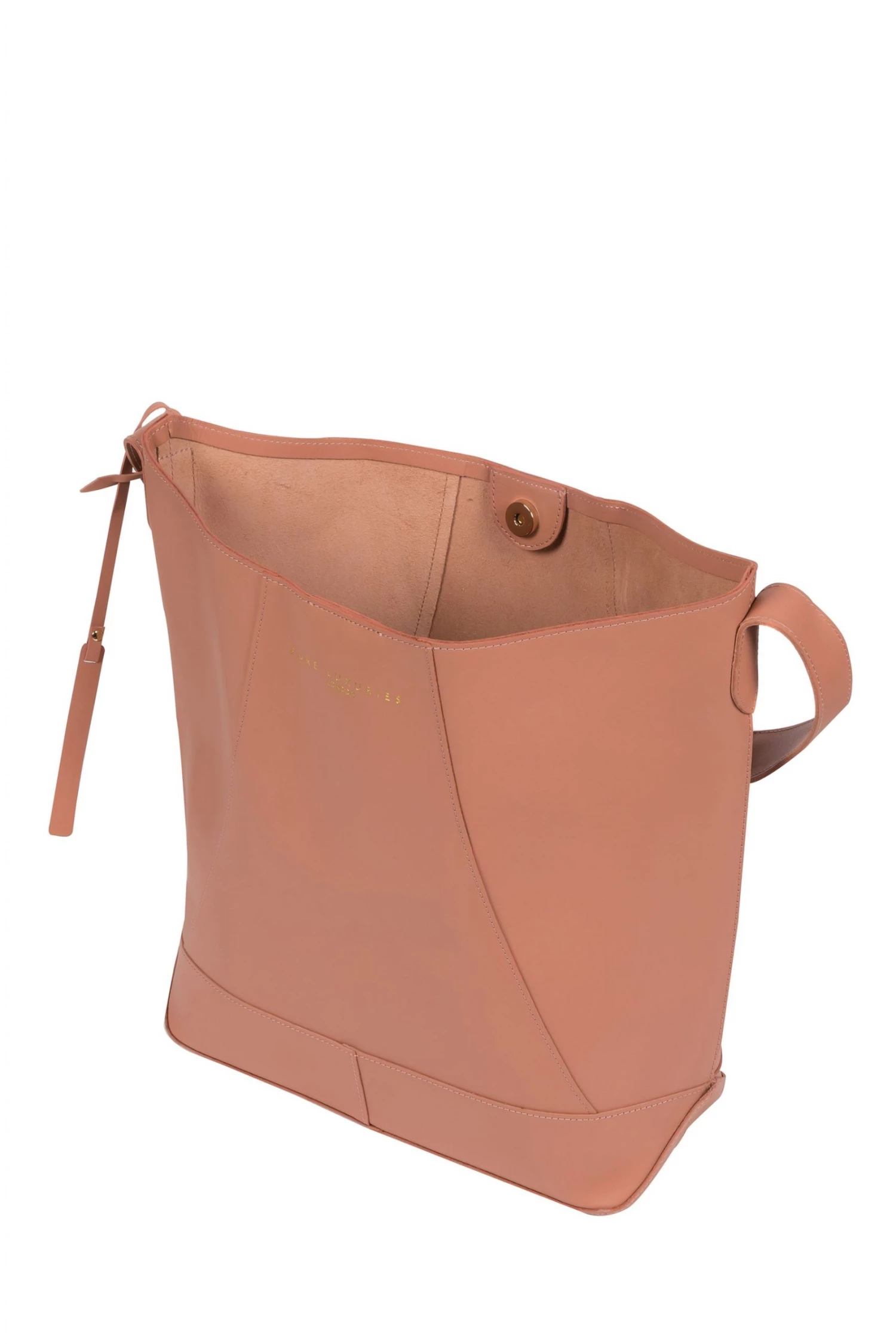 Pure Luxuries London Tunbridge Vegetable-Tanned Leather Shoulder Bag Smoky Blue 5 Pure Luxuries London Tunbridge Vegetable-Tanned Leather Shoulder Bag Smoky Blue - Image 3