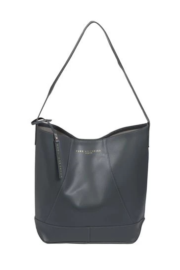 Pure Luxuries London Tunbridge Vegetable-Tanned Leather Shoulder Bag Smoky Blue 9 Pure Luxuries London Tunbridge Vegetable-Tanned Leather Shoulder Bag Smoky Blue - Image 7