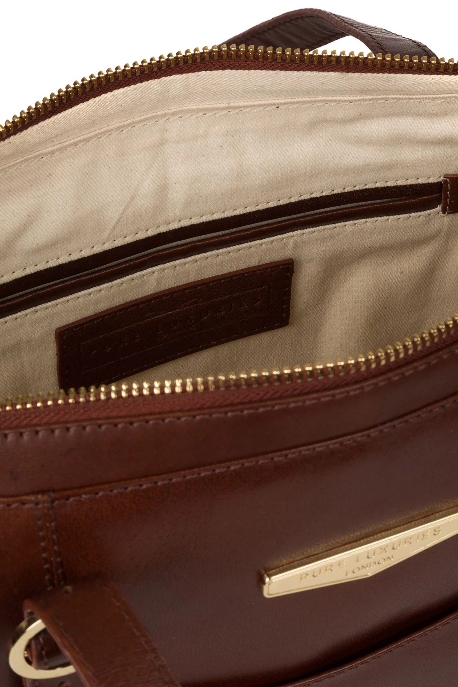 Pure Luxuries London Ornella Vegetable-Tanned Leather Handbag Black 6 Pure Luxuries London Ornella Vegetable-Tanned Leather Handbag Black - Image 4