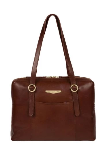 Pure Luxuries London Ornella Vegetable-Tanned Leather Handbag Black 8 Pure Luxuries London Ornella Vegetable-Tanned Leather Handbag Black - Image 6