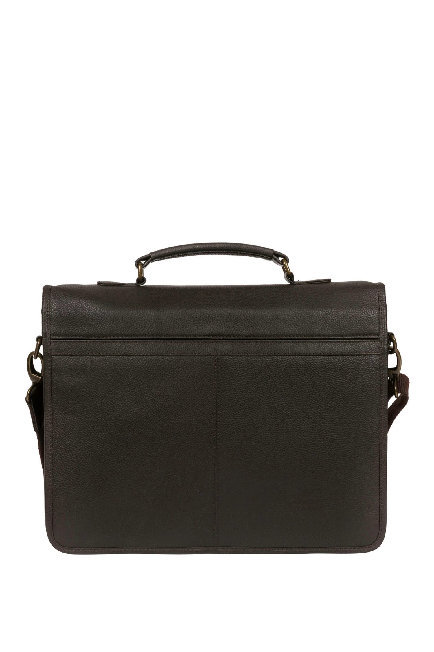 Pure Luxuries London Bank Leather Work Bag Black 4 Pure Luxuries London Bank Leather Work Bag Black - Image 2