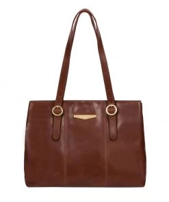 Pure Luxuries London Rosie Vegetable Tanned Leather Handbag Black