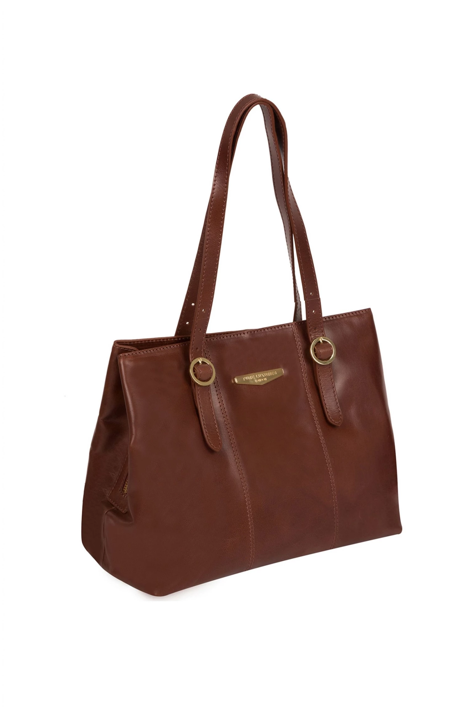 Pure Luxuries London Rosie Vegetable Tanned Leather Handbag Black 6 Pure Luxuries London Rosie Vegetable Tanned Leather Handbag Black - Image 4