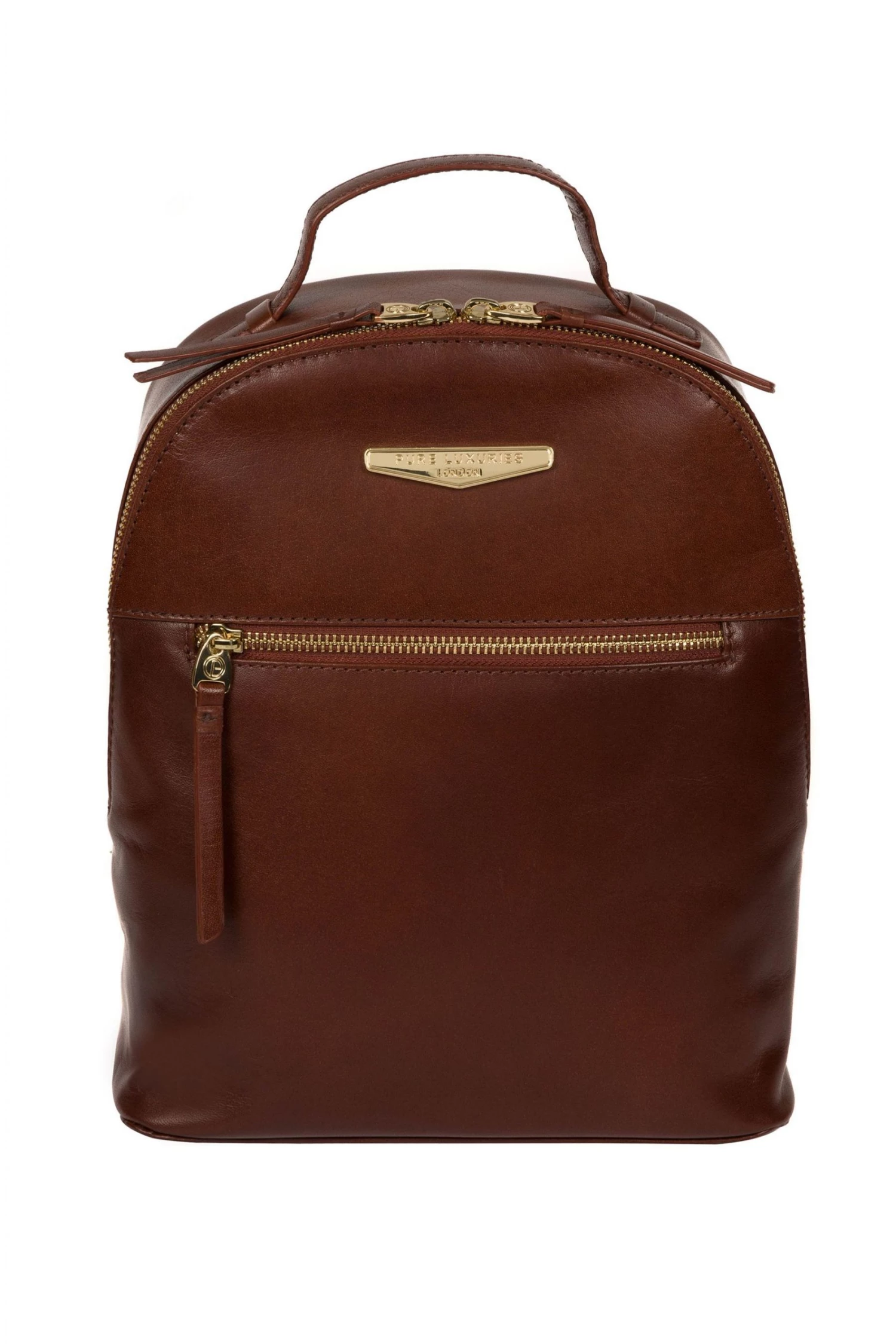 Pure Luxuries London Natala Vegetable-Tanned Leather Backpack Black 3 Pure Luxuries London Natala Vegetable-Tanned Leather Backpack Black