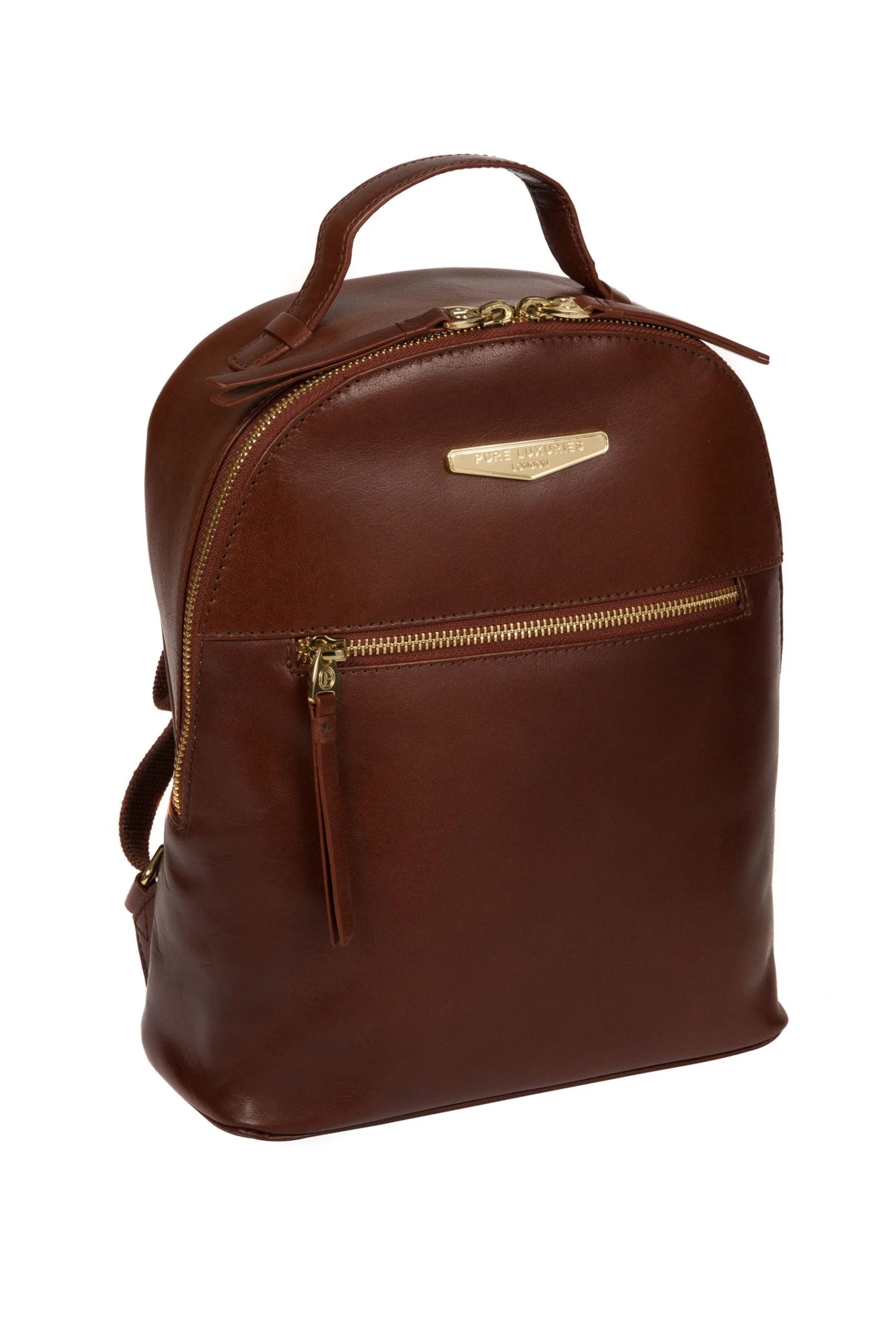 Pure Luxuries London Natala Vegetable-Tanned Leather Backpack Black 5 Pure Luxuries London Natala Vegetable-Tanned Leather Backpack Black - Image 3