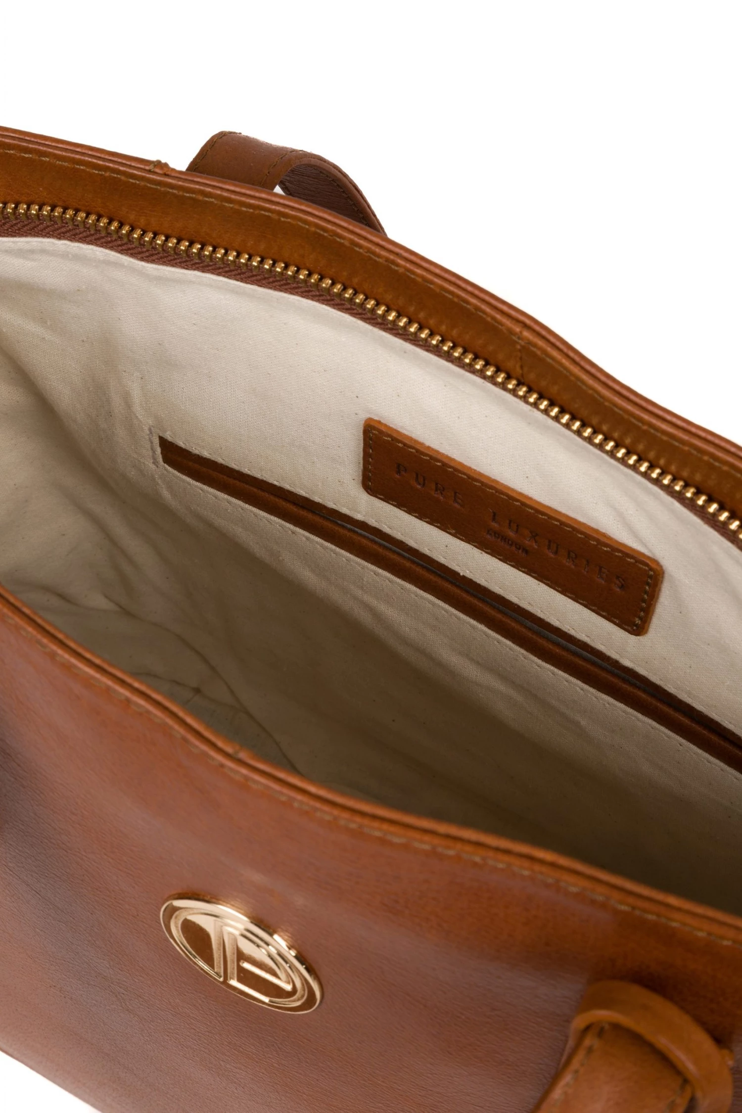 Pure Luxuries London Calista Leather Tote Bag Jet Black 6 Pure Luxuries London Calista Leather Tote Bag Jet Black - Image 4