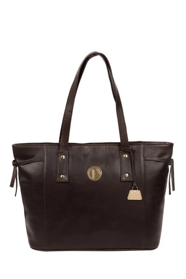 Pure Luxuries London Calista Leather Tote Bag Jet Black 11 Pure Luxuries London Calista Leather Tote Bag Jet Black - Image 9