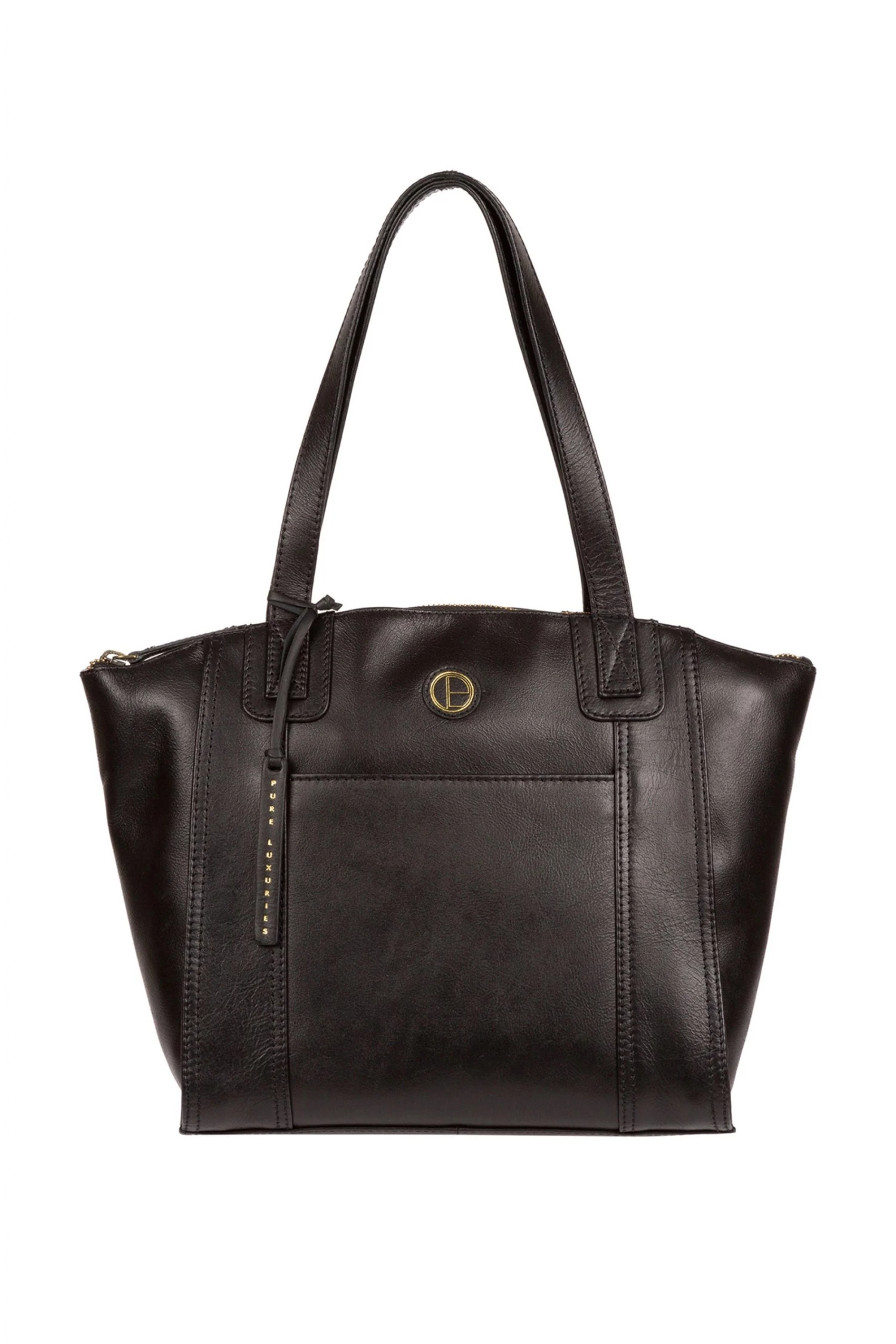 Pure Luxuries London Jura Leather Handbag Vintage Black 3 Pure Luxuries London Jura Leather Handbag Vintage Black