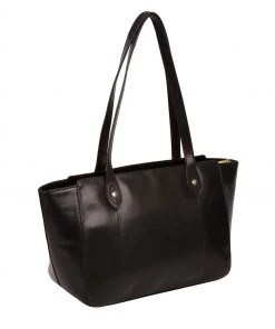 Pure Luxuries London Marian Vegetable-Tanned Leather Handbag Black -Pure Luxuries shop unnamed file 1227 scaled
