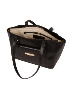 Pure Luxuries London Marian Vegetable-Tanned Leather Handbag Black -Pure Luxuries shop unnamed file 1228 scaled