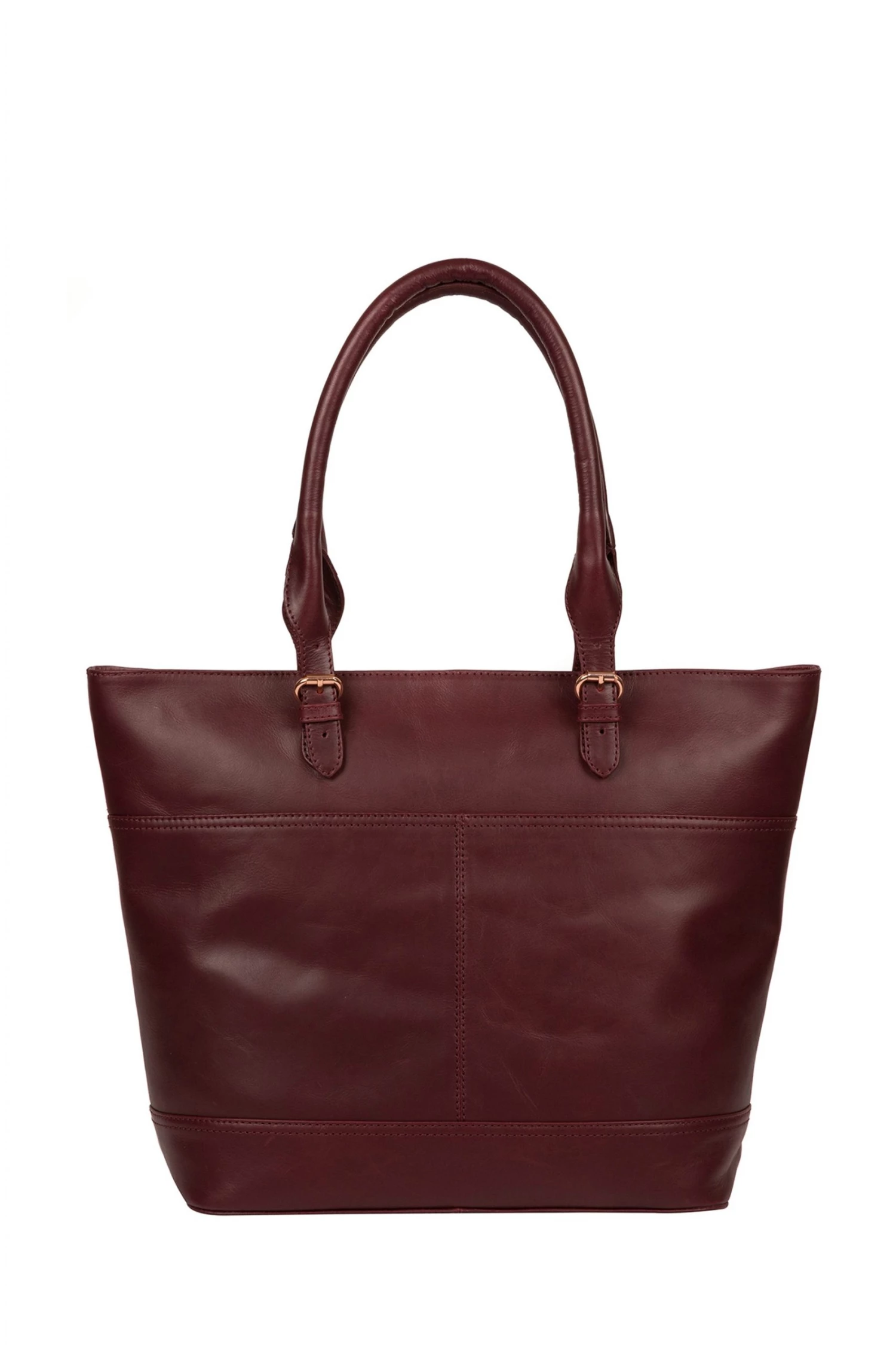 Pure Luxuries London Monet Leather Tote Bag Burgundy 5 Pure Luxuries London Monet Leather Tote Bag Burgundy - Image 3