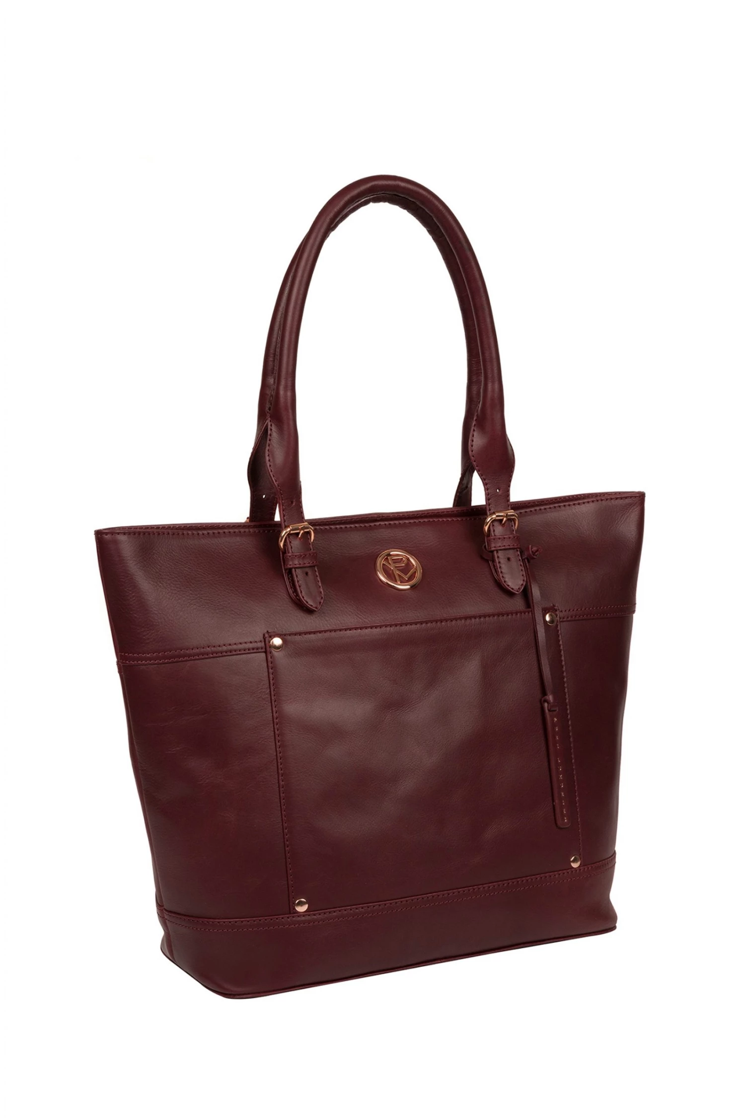 Pure Luxuries London Monet Leather Tote Bag Burgundy 6 Pure Luxuries London Monet Leather Tote Bag Burgundy - Image 4