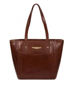 Pure Luxuries London Marisa Vegetable-Tanned Leather Tote Bag Italian Tan -Pure Luxuries shop unnamed file 1255
