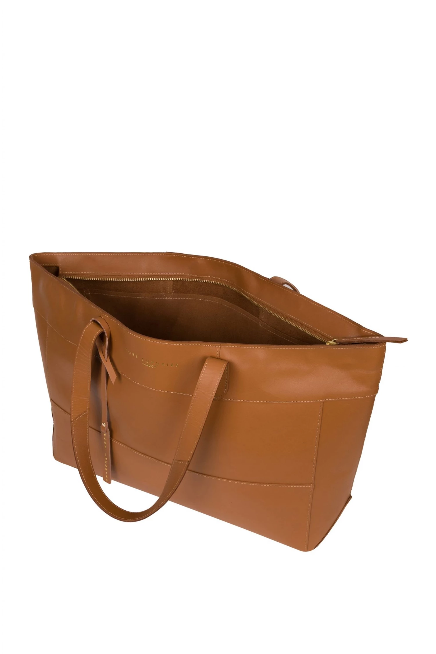 Pure Luxuries London Milton Vegetable-Tanned Leather Extra-Large Tote Bag Misty Rose Pink 6 Pure Luxuries London Milton Vegetable-Tanned Leather Extra-Large Tote Bag Misty Rose Pink - Image 4