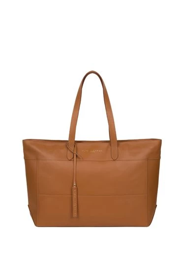 Pure Luxuries London Milton Vegetable-Tanned Leather Extra-Large Tote Bag Misty Rose Pink 9 Pure Luxuries London Milton Vegetable-Tanned Leather Extra-Large Tote Bag Misty Rose Pink - Image 7