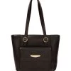 Pure Luxuries London Penelope Vegetable-Tanned Leather Handbag Italian Tan Brown