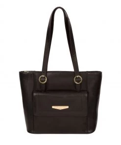 Pure Luxuries London Penelope Vegetable-Tanned Leather Handbag Italian Tan Brown