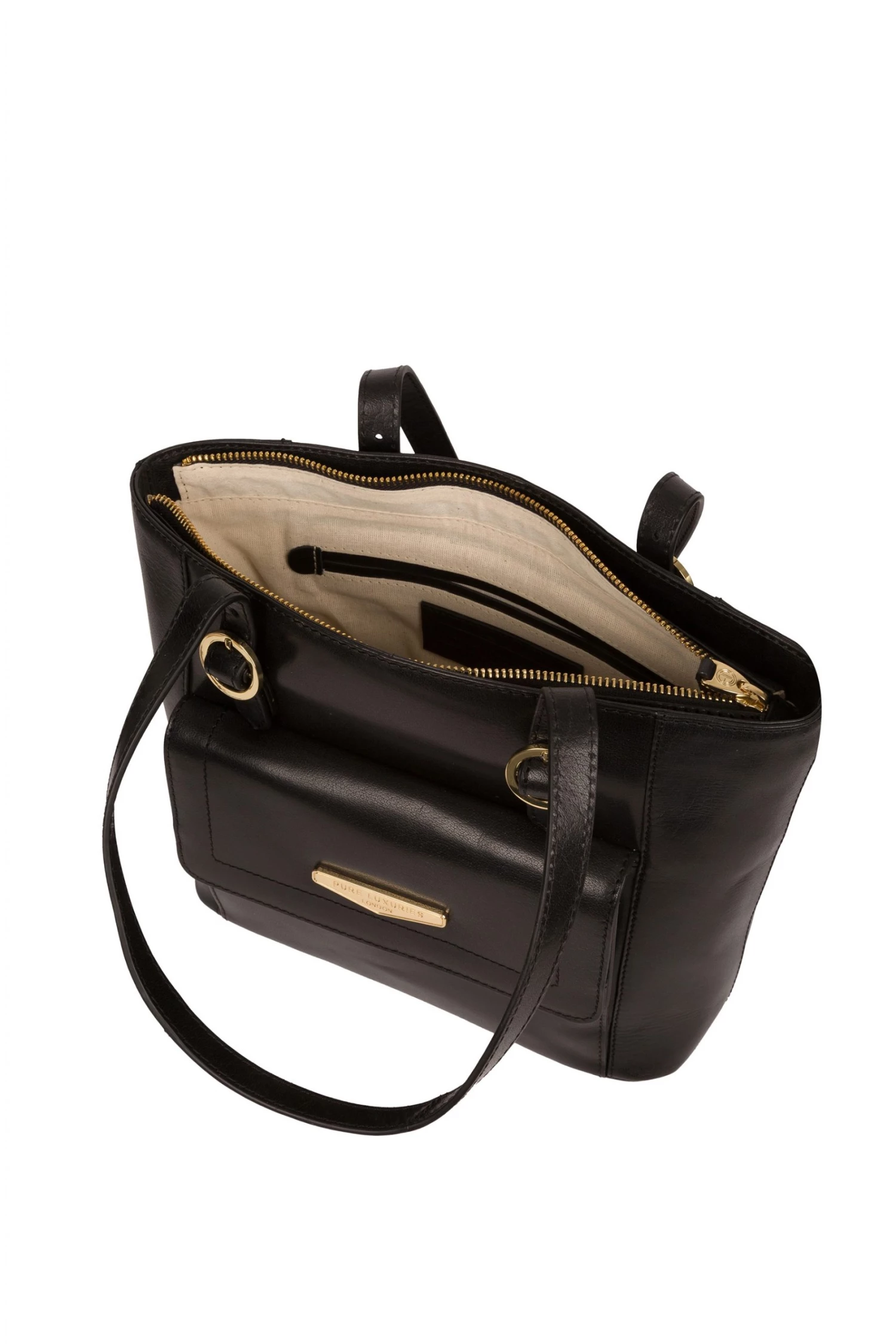 Pure Luxuries London Penelope Vegetable-Tanned Leather Handbag Italian Tan Brown 4 Pure Luxuries London Penelope Vegetable-Tanned Leather Handbag Italian Tan Brown - Image 2