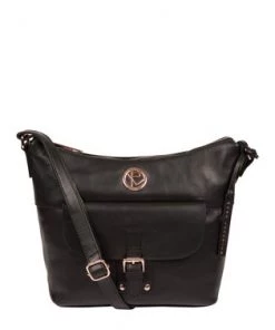Pure Luxuries London Monamy Leather Shoulder Bag Black -Pure Luxuries shop unnamed file 1292