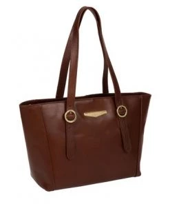 Pure Luxuries London Adelina Vegetable-Tanned Leather Tote Bag Black -Pure Luxuries shop unnamed file 1299