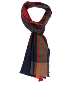 Pure Luxuries London Blue Quasar Cashmere & Merino Wool Neckerchief