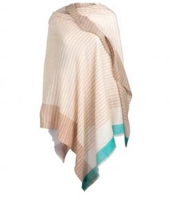 Pure Luxuries London Brown Nebula Cashmere & Merino Wool Throw