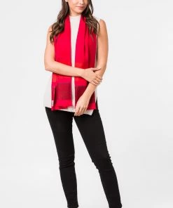 Pure Luxuries London Red Blur Cashmere & Merino Wool Scarf -Pure Luxuries shop unnamed file 1435 scaled