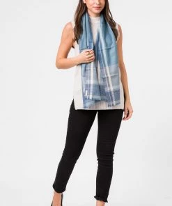Pure Luxuries London Blue Earth Cashmere & Merino Wool Scarf -Pure Luxuries shop unnamed file 1456 scaled