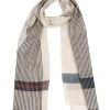 Pure Luxuries London White Pixel Cashmere & Merino Wool Scarf -Pure Luxuries shop unnamed file 1472