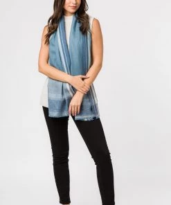 Pure Luxuries London Blue Earth Cashmere & Merino Wool Pashmina Scarf -Pure Luxuries shop unnamed file 1488 scaled