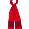Pure Luxuries London Red Blur Cashmere & Merino Wool Pashmina Scarf