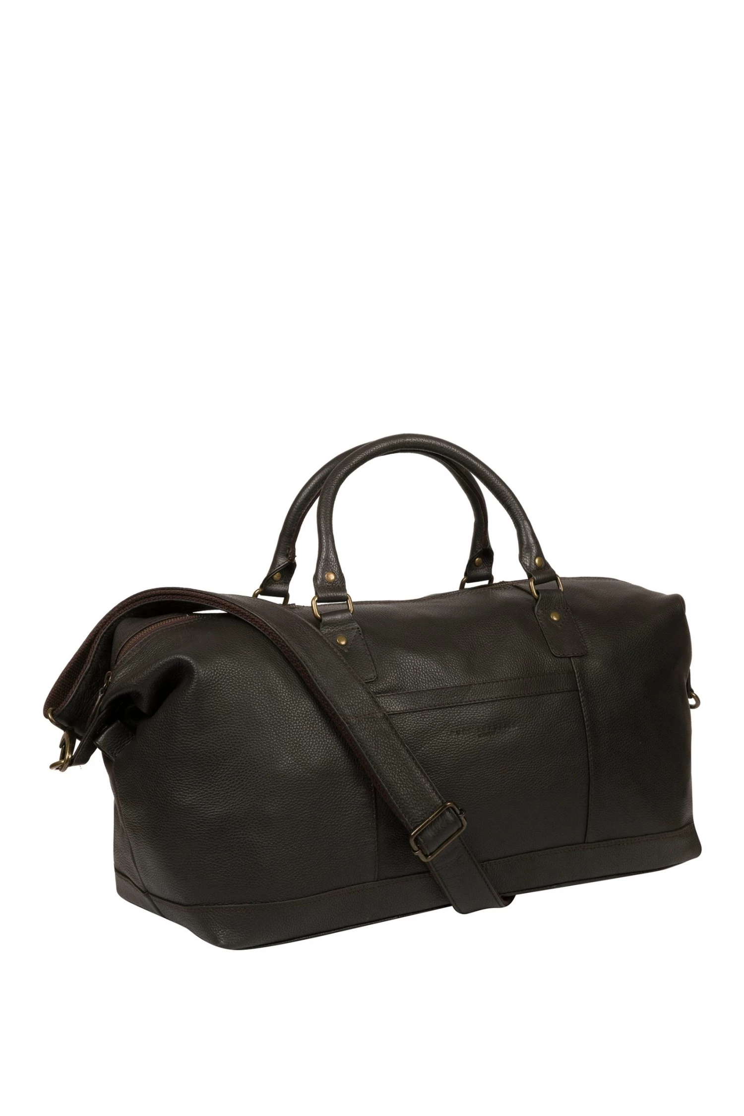 Pure Luxuries London Cargo Leather Holdall Black 4 Pure Luxuries London Cargo Leather Holdall Black - Image 2